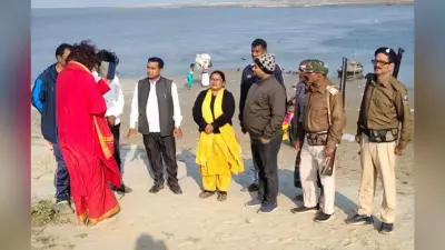 माघी पूर्णिमा को लेकर सीओ ने किया घाट का निरीक्षण