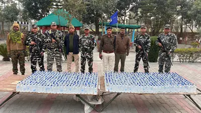 5.12 लाख नेपाली मुद्रा व 252 लीटर नेपाली शराब जब्त, एक तस्कर गिरफ्तार