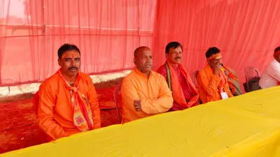 राम मंदिर की प्राण प्रतिष्ठा में निकाली गयी कलश यात्रा