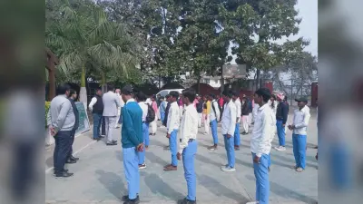 हमीरपुर स्कूल के छात्र-छात्राओं ने मानव भारती विद्यालय में किया भ्रमण