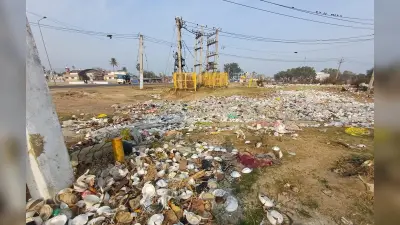 बौंसी मेला खत्म, मैदान बना कूड़ाघर