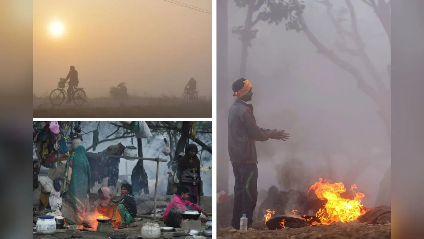 देश के कई हिस्सों में बर्फीली ठंडक, जमा डल लेक का किनारा, दिल्ली-यूपी समेत इन राज्यों में लुढ़का पारा