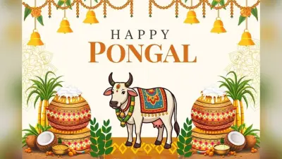 Happy Pongal 2026 Wishes, Images, Status: धान की खुशबू, सूर्य का मान, इन खास संदेशों के साथ अपनों को भेजें पोंगल की शुभकामनाएं