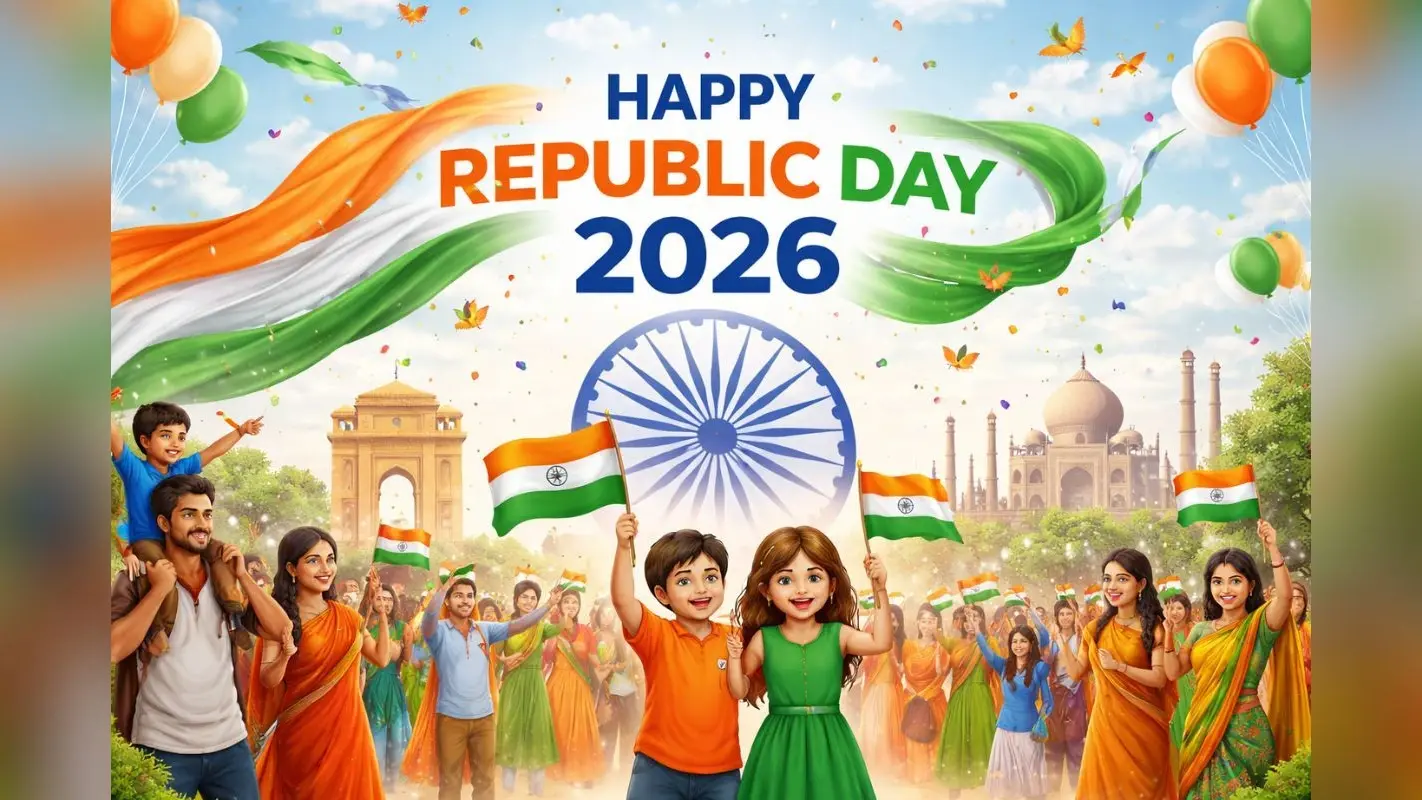 Happy Republic Day 2026 Wishes, Images, Status: गणतंत्र दिवस के मौके पर सोशल मीडिया पर लगाएं खास स्टेटस और अपनों को भेजें शुभकामना संदेश
