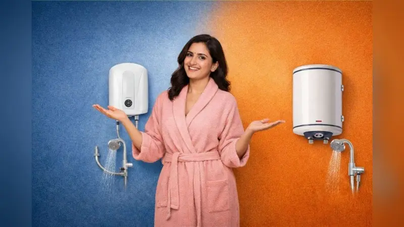 इंस्टेंट vs स्टोरेज गीजर: सर्दियों में कौन है बेस्ट?