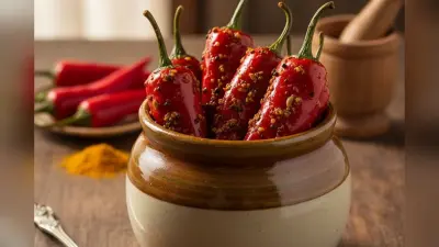 Laal Mirch Ka Achar: देखते ही मुंह में आ जाएगा पानी, फटाफट नोट कर लें चटपटे लाल मिर्च के अचार की रेसिपी