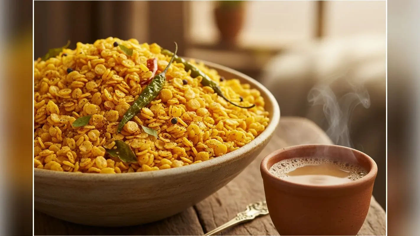 Moong Dal Namkeen Recipe: बिना तले घर पर बनाएं कुरकुरी मूंग दाल नमकीन