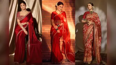 Red Saree for Pooja: पूजा-पाठ के लिए देखें रेड साड़ी के लेटेस्ट डिज़ाइन, सेलिब्रिटी लुक से लें आइडियाज