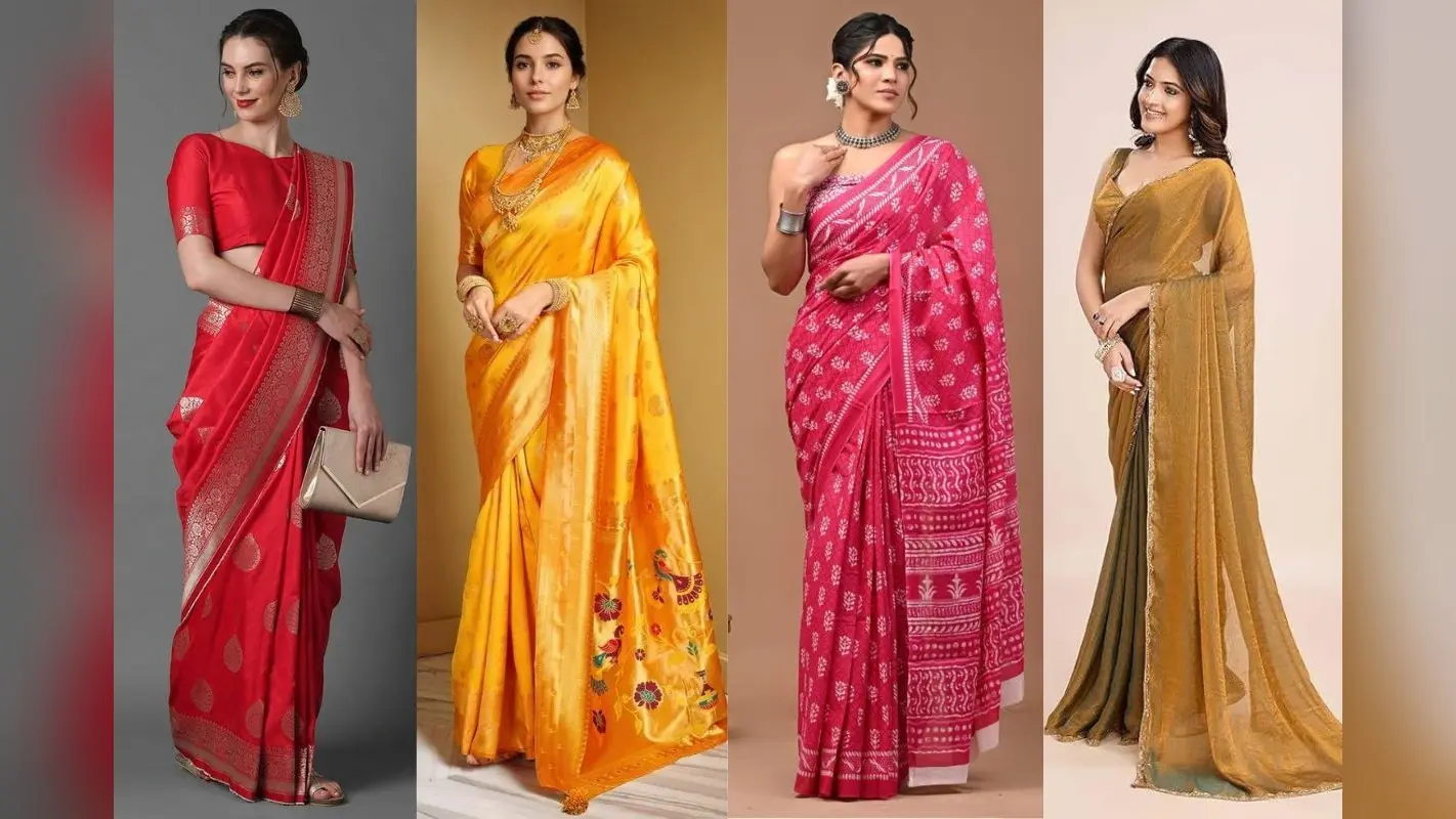 Saraswati Puja Saree Look: सरस्वती पूजा के दिन पहनें ये खूबसूरत और स्टाइलिश साड़ी, ट्रेडिशनल लुक में पाएं ग्लैमरस टच