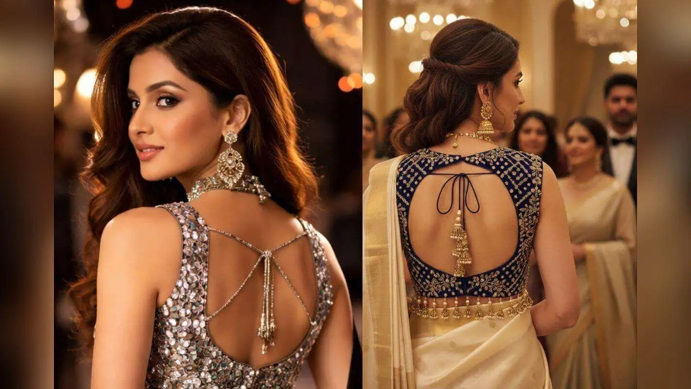 Sleeveless Blouse Design For Party Look: इन शानदार स्लीवलेस ब्लाउज डिजाइन से पार्टी लुक में लगाएं चार चांद