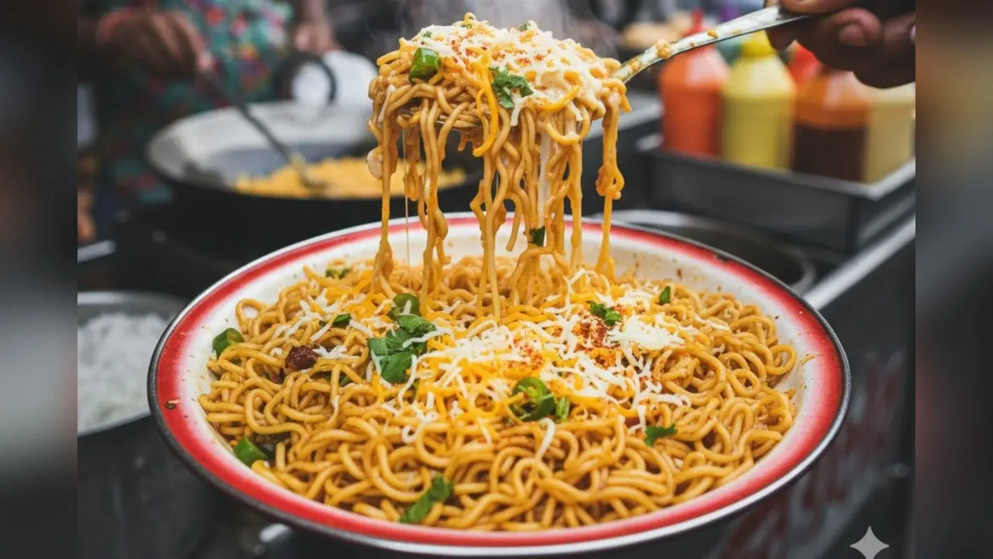 Street Style Cheese Maggi Recipe: हल्की भूख के लिए झटपट बनाएं स्ट्रीट स्टाइल चीज मैगी, नोट करें रेसिपी