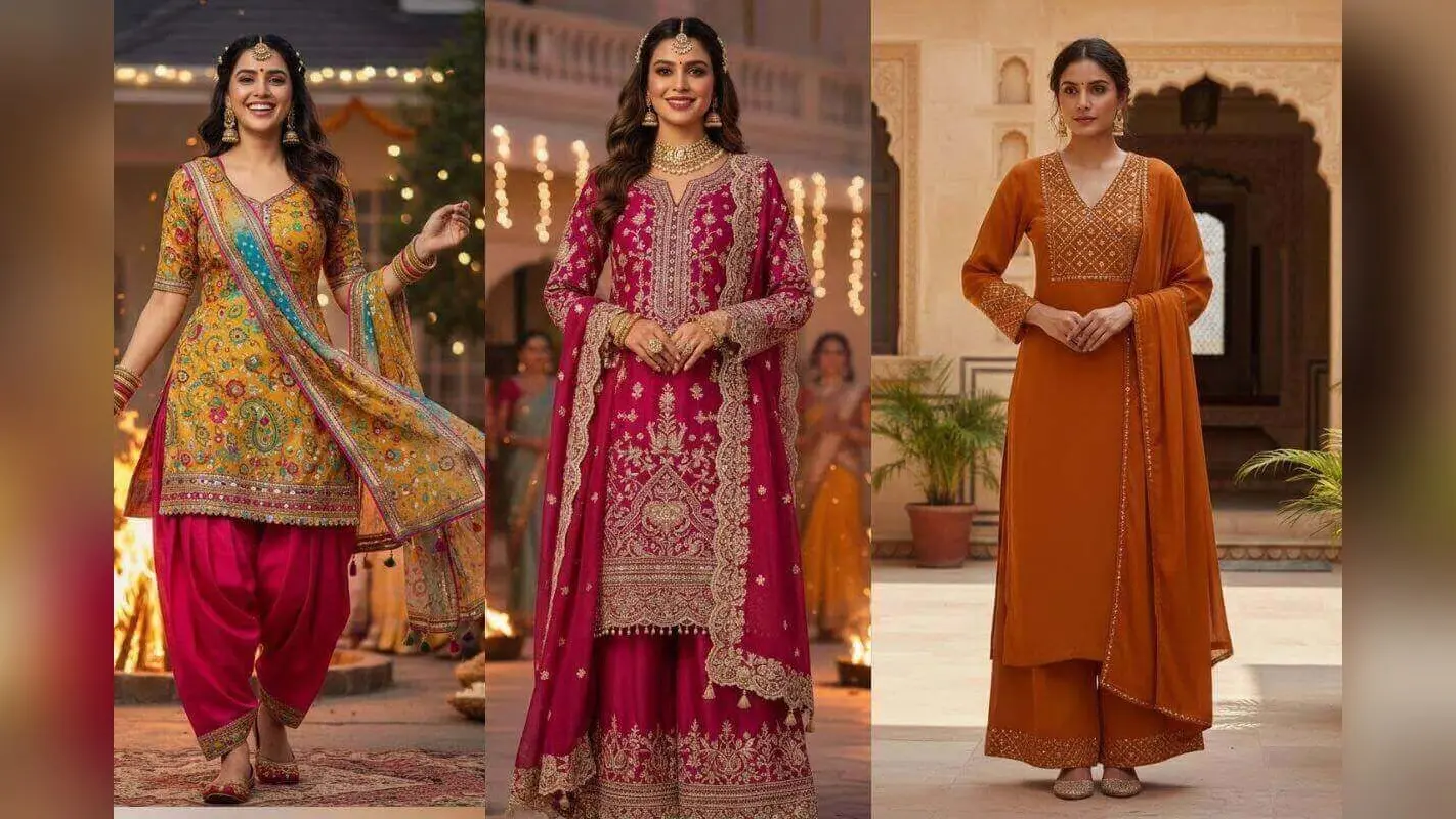 Latest Suit Design For Lohri: लोहड़ी पर चाहिए ग्लैमरस लुक, तो इन ब्यूटीफुल सूट डिजाइन को जरूर करें ट्राई