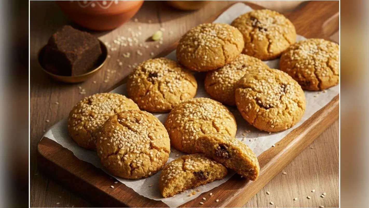 Til-Gud Cookies Recipe: भूल जाएंगे लड्डू का स्वाद, जब ट्राय करेंगे क्रिस्पी तिल-गुड़ कुकीज