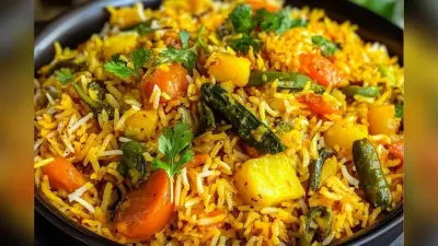 Veg Biryani Recipe in Pressure Cooker: इस आसान रेसिपी से कुकर में बनाएं होटल जैसी वेज बिरयानी, खाते ही सब करेंगे जमकर तारीफ