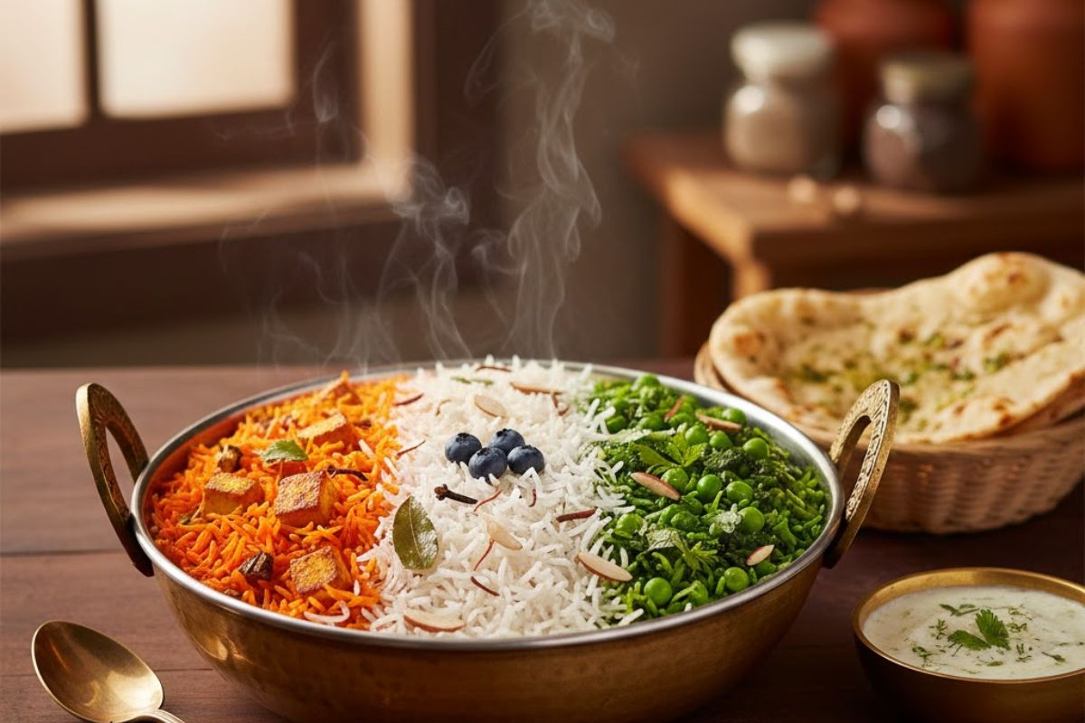 sweet tricolor rice