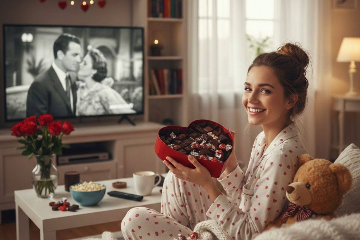 Cozy Home Movie Night For Relaxing Valentine Celebration