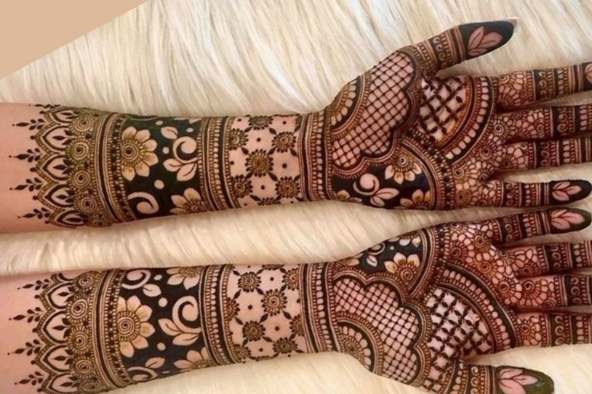 Floral Motif Mehndi Designs