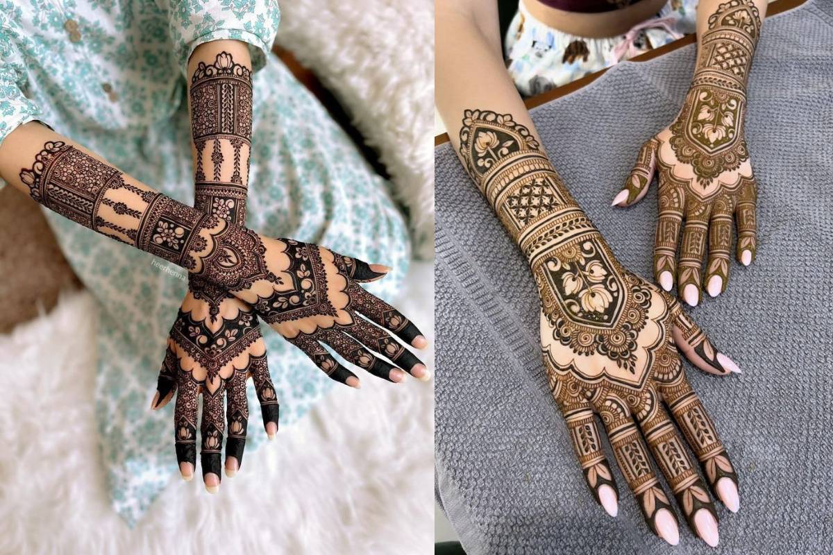 1. ब्यूटीफुल फुल हैंड मेहंदी डिजाइन (Shab-E-Barat Full Hand Mehndi Design)