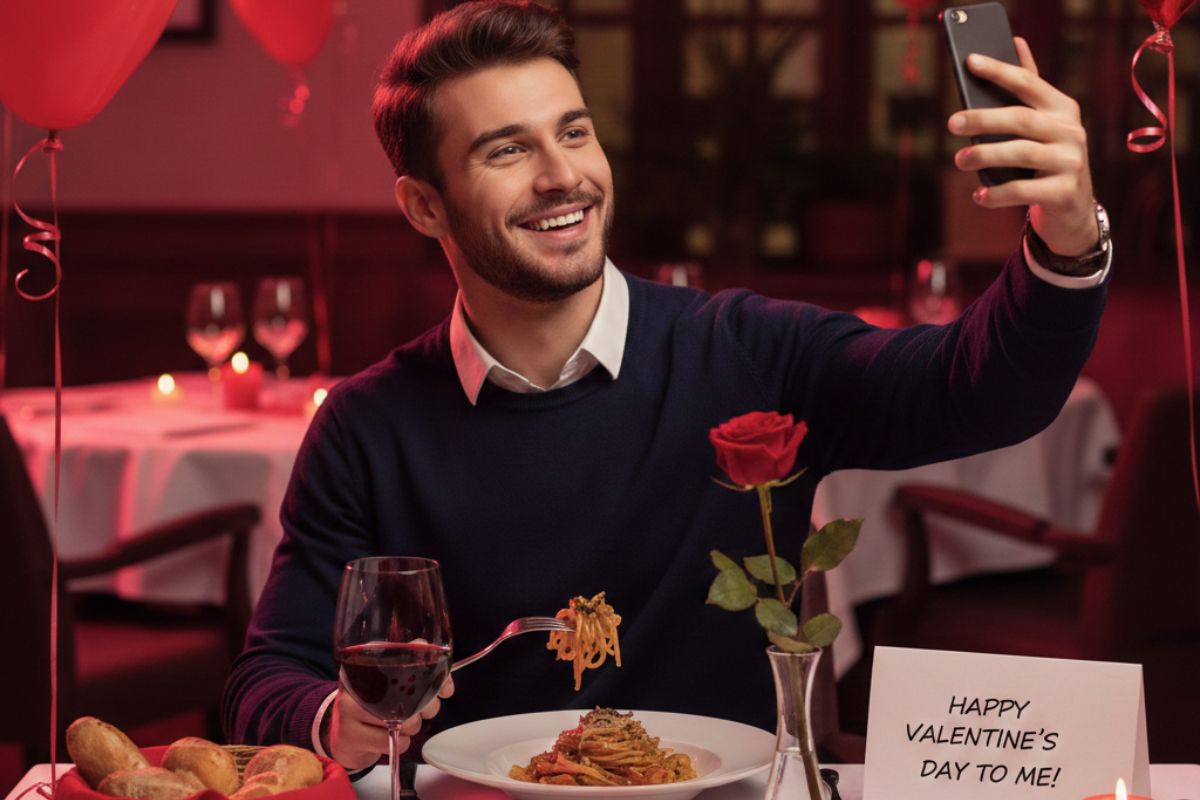 Happy Solo Dinner Date