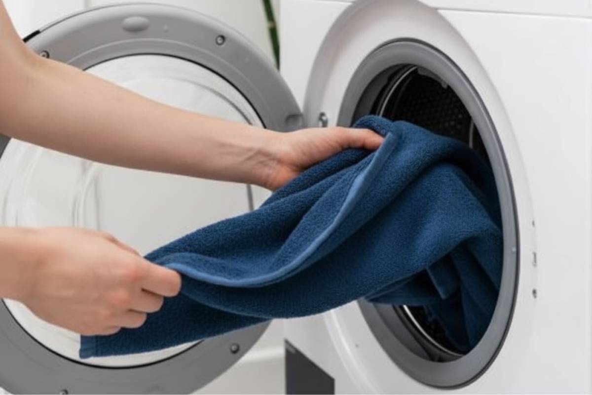 how to wash towels in washing machine