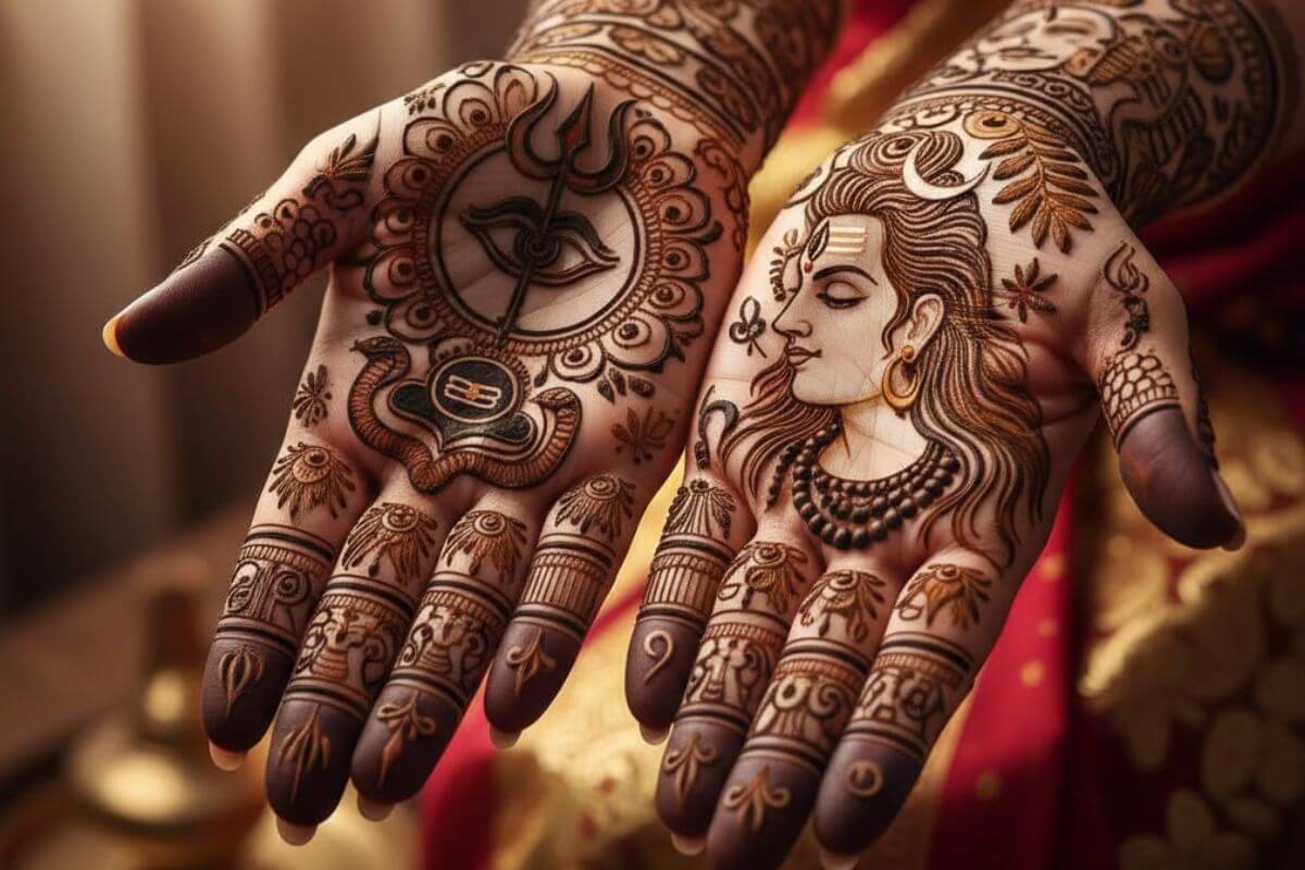 Mahashivratri Special Mehndi Design (AI IMAGE)