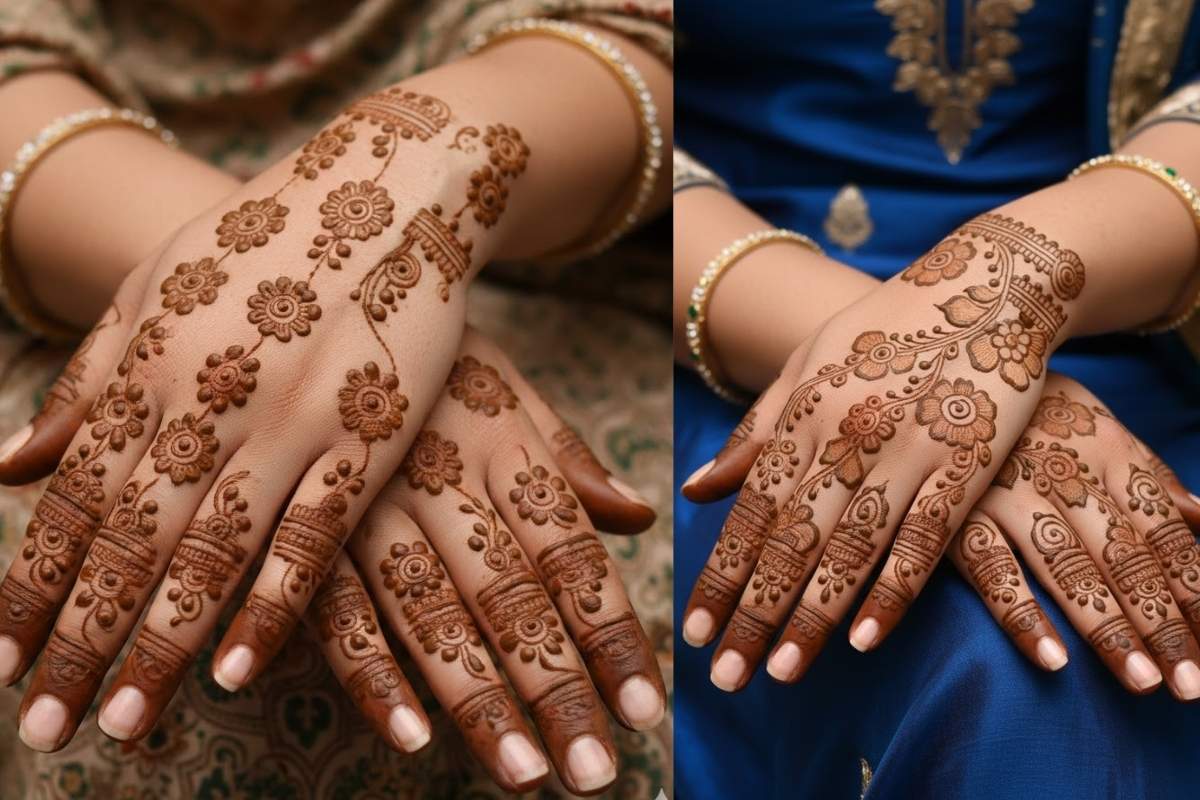 Simple Mehndi Design (AI IMAGE)