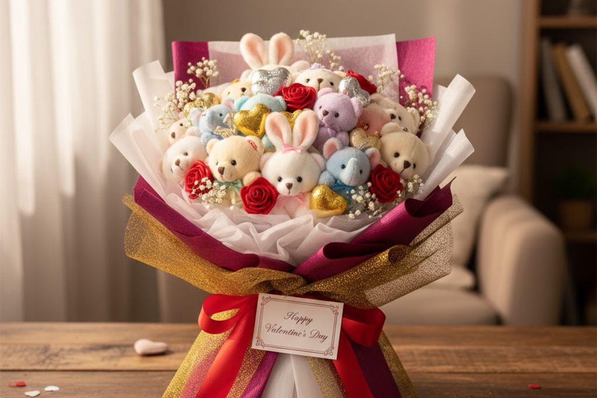 Soft toy bouquet