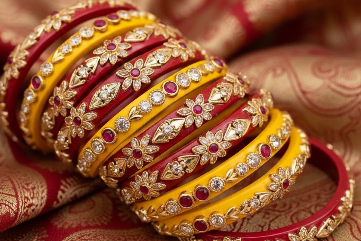 Stone Work Bangles Designs