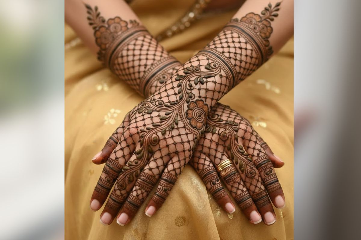 full hand mehndi design