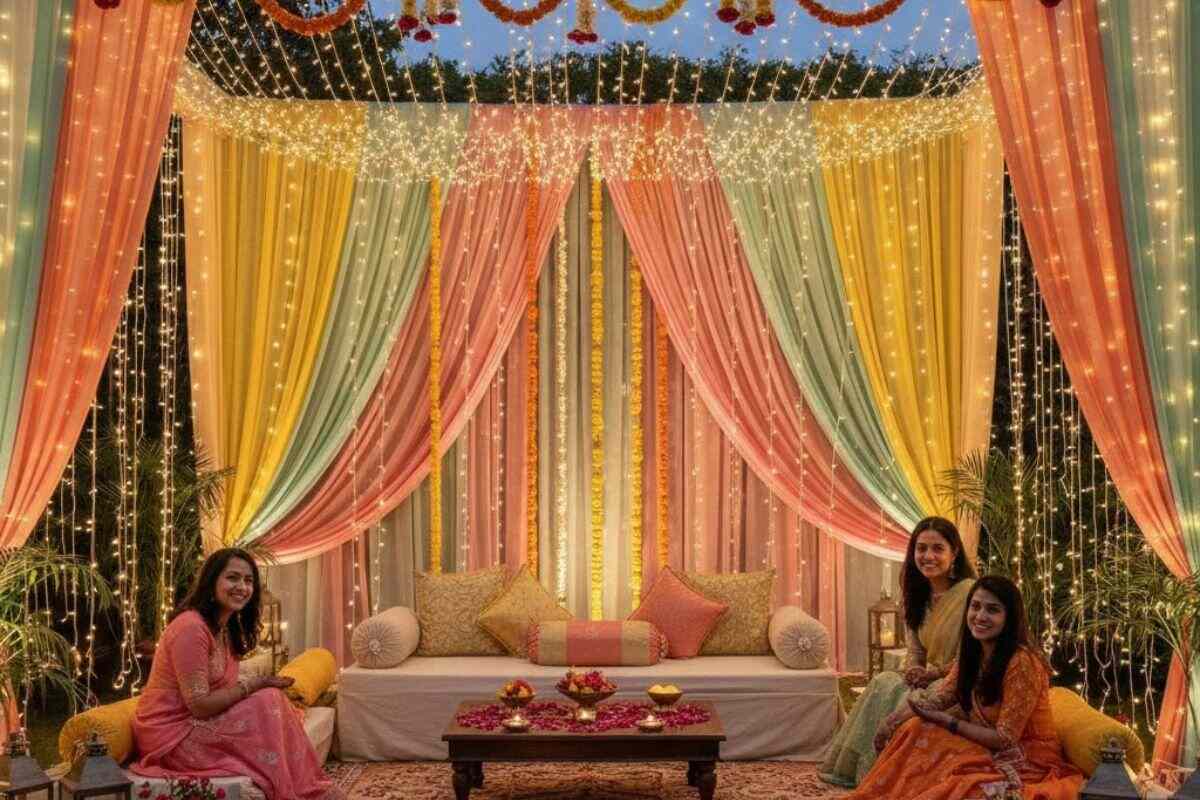 light decoration for mehndi