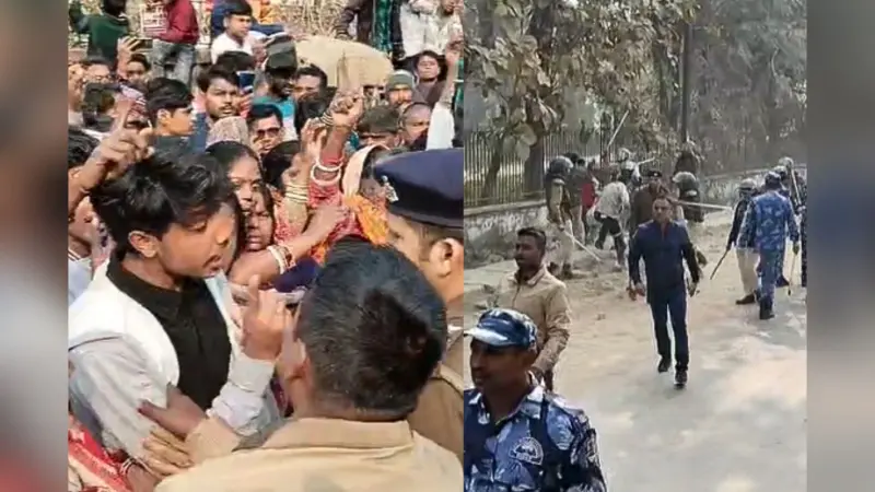 दरभंगा में पुलिस पर फेंके गए पत्थर, गुस्साए लोगों पर लाठीचार्ज, जानिए क्या है मामला