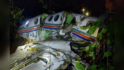 चतरा विमान हादसे का खौफनाक मंजर, तेज बारिश के बीच जोरदार धमाका और लग गई आग