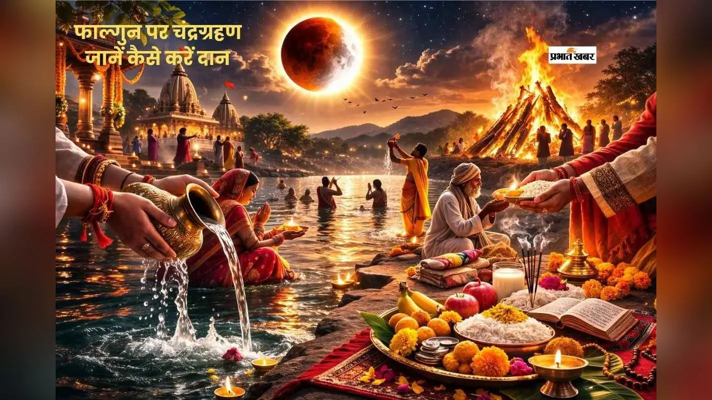 फाल्गुन पूर्णिमा पर चंद्र ग्रहण का साया, जानें कैसे करेंगे स्नान-दान
