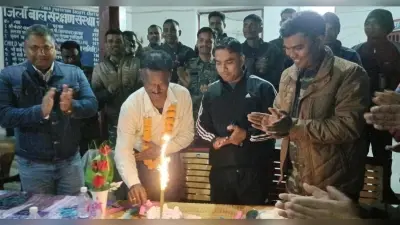 सेवानिवृत्त् एसआई को दी गयी विदाई