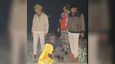 शराब के साथ एक गिरफ्तार