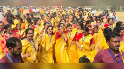 पंचकल्याणक प्रतिष्ठा के तीसरे दिन निकली शोभायात्रा