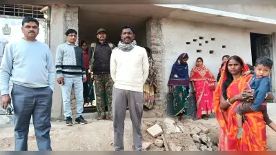 हाथी ने कई घरों को किया क्षतिग्रस्त, फसलों को रौंदा