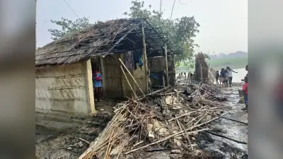 शॉर्ट सर्किट से लगी आग, हजारों का नुकसान