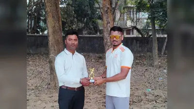 Jsca a division cricket league: अमन सिंह व विशाल प्रसाद के शानदार प्रदर्शन से नोबल सीसी की टीम जीती