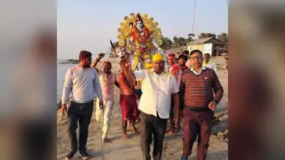 मनिहारी घाट पर माघी पूर्णिमा महारुद्र महायज्ञ संपन्न