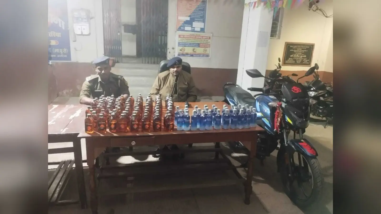 35 लीटर शराब जब्त, तस्कर फरार
