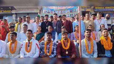 Giridih News :एसएससी जीडी में चयनित 36 युवाओं को विधायक ने किया सम्मानित