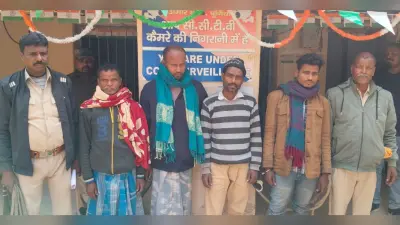 बागढर में शराब पीकर हंगामा कर रहे चार युवक गिरफ्तार