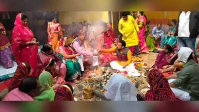 हवन की पूर्णाहुति के साथ भागवत कथा संपन्न