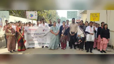 विश्व कैंसर दिवस पर जमुहार में निकली जागरूकता रैली