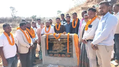 विधायक ने किया चेकडैम का शिलान्यास
