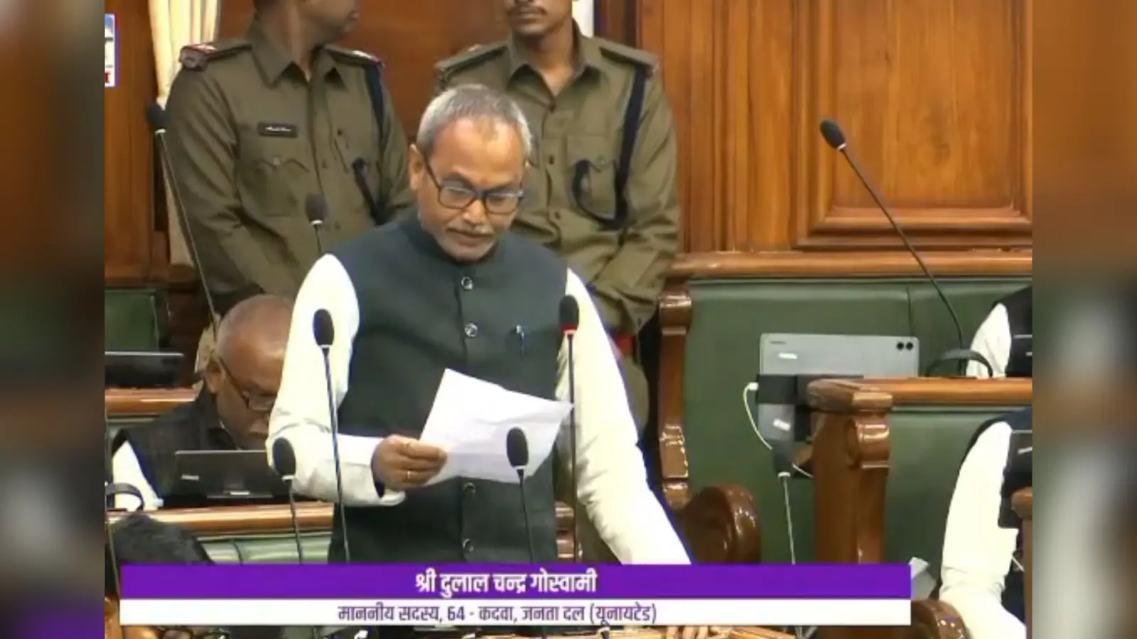 कदवा विधायक ने सदन में ज्वलंत मुद्दे को उठाया