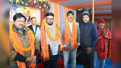 मंत्री व विधायक ने बजरंगबली का लिया आशीर्वाद