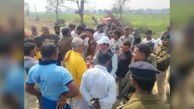 ओड़हारा में रेलवे का रास्ता बंद करने पहुंची टीम का विरोध, हंगामा देख बैरंग लौटे अधिकारी