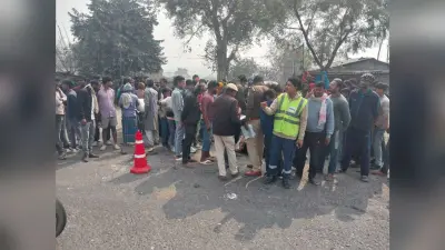 ट्रक ने बाइक सवार को मारी ठोकर, एक वृद्ध की मौत, एक जख्मी